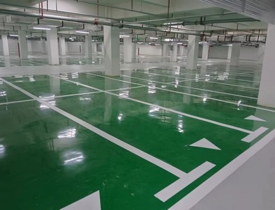 榆林榆林小区停车场标线